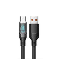 OOZCC LCD Watt Display Cable, Max 120W Super Fast Charging USB Type C Cable Data Transfer, USB A to Lightning for IPhone14 Pro Quick Pick Grocers