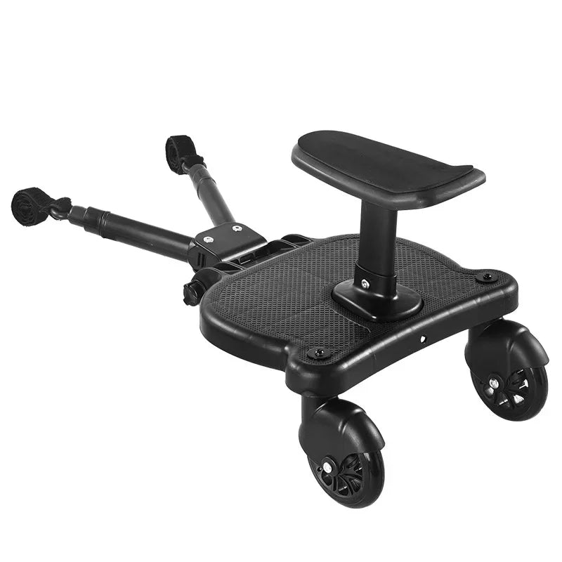 Universal Strollers Step Board Adapter with Seat Second Child Jogger Twins Scooter Baby Pram Hitchhiker Bumper Purest Peak