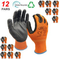 NMSafety 12 Pairs Work Gloves For PU Palm Coating Safety Protective Glove Nitrile Professional Safety Suppliers Quick Pick Grocers