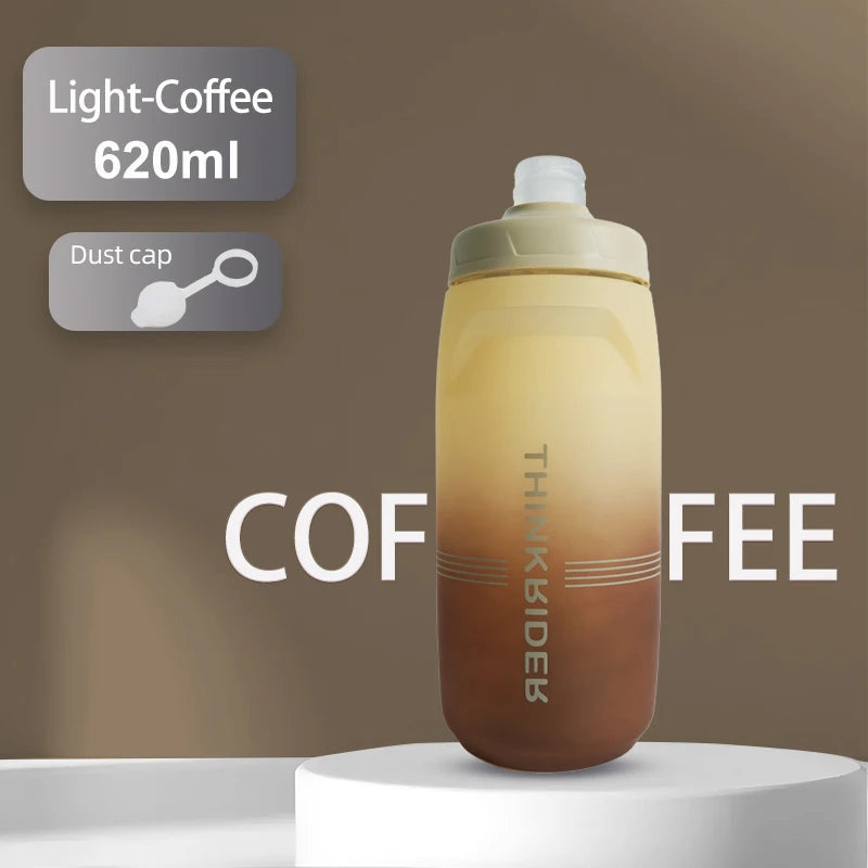 ThinkRider 620ml/750ml Bicycle Bottle MTB Road Bike Water Bottle Outdoor Sports Plastic Portable Large Capacity Drink Cycling Quick Pick Grocers