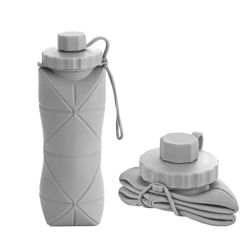 New Creative Silicone Folding Water Cup Outdoor Portable and Scalable Water Cup Sports Water Bottle Travel Water Cup Handy Cup Econic Blanks