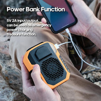 Kinscoter 6000mAh Hanging Neck/Waist Fan USB Mini Portable Rechargeable Fan For Outdoor Camping Hiking Climbing Running Sports Quick Pick Grocers