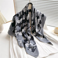 90*90Cm Square Scarf Twill Silk Feeling Women Head Shawls and Wraps Luxury Hair Tree Print Neck Scarves Hijab Bandana Pashmina Quick Pick Grocers
