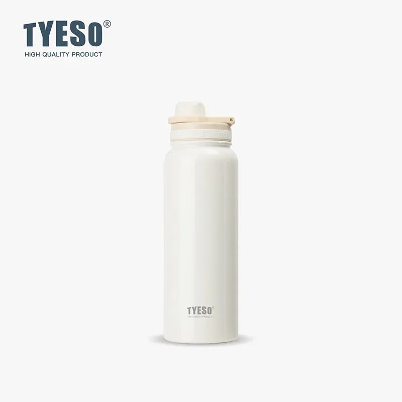 Tyeso Stainless Steel Thermal Water Bottle Portable Tumbler Sport Vacuum Flask Keeps Cold and Heat Thermal Mug Car Insulated Cup Econic Blanks