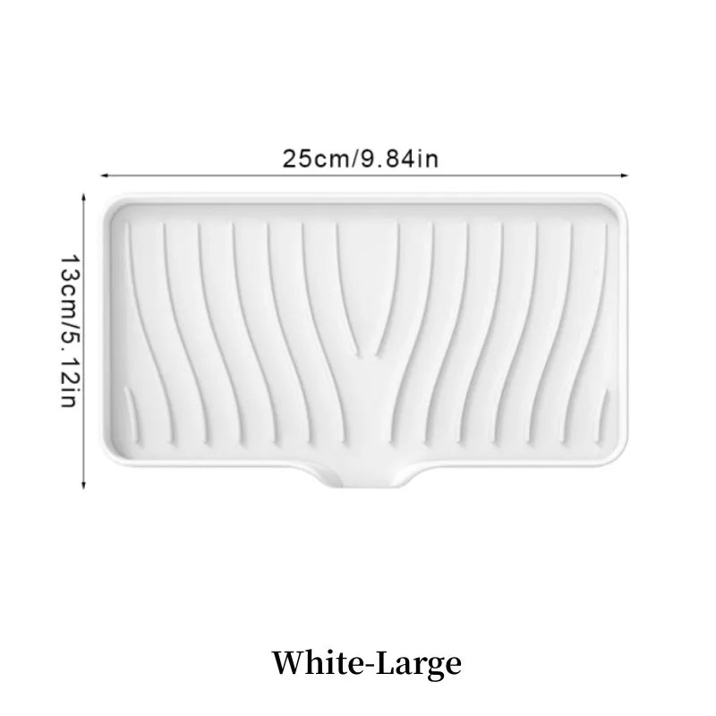 1-Pack Silicone Drain Soap Box Kitchen Bathroom Anti-slip Sink Tray Creative Washing Table Soap Tray Free Punch Drain Rack Econic Blanks