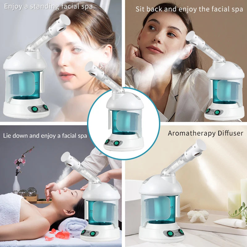 KSKIN Custom Hot Sale Face Mist Spray Portable Facial Steamer For Face Professional Ionic Facial Steamer Quick Pick Grocers