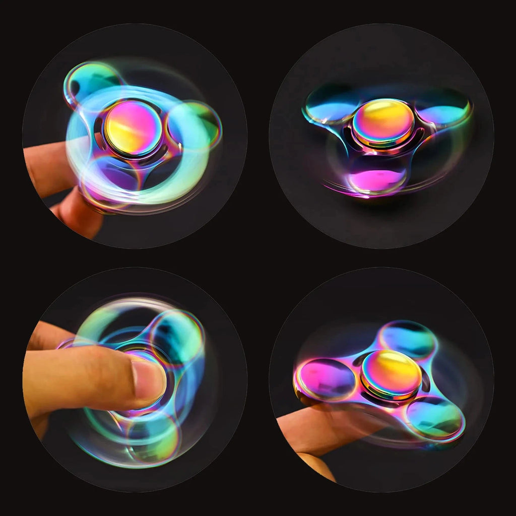 Stainless Steel Fidget Spinner 3 Minutes More - High Speed Precision Metal Hand Spinner for EDC, ADHD, Anxiety Econic Blanks