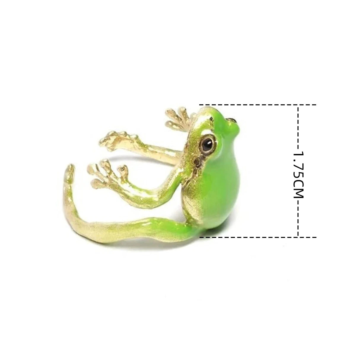 Exquisite Green Enamel Frog Open Ring For Women Cute Animal Lovely Party Adjustable Finger Jewelry Men Accessories Gifts N856 Quick Pick Grocers