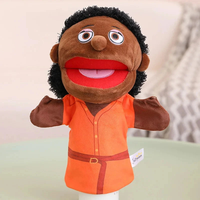 28-33cm Kids Plush Finger & Hand Puppet Popular Activity Boy Girl Role Play Bedtime Story Props Family Role Playing Toys Doll Econic Blanks