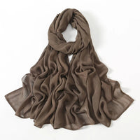 Fashion Modal Hijab Rayon Cotton Shawls Muslim Hijabs For Women Plain Scarf Big Size Headscarf Islamic Turban Headband 190*85cm Quick Pick Grocers