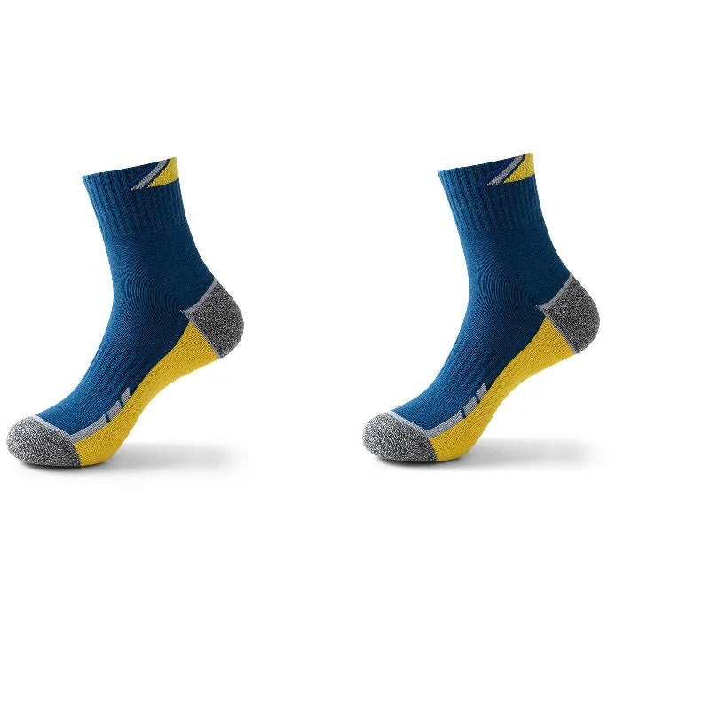 Professional Tennis Cotton Socks Towel Bottom Sports Color Matching Elite Men's Tube Business Running Basketball Socks Thickened Quick Pick Grocers