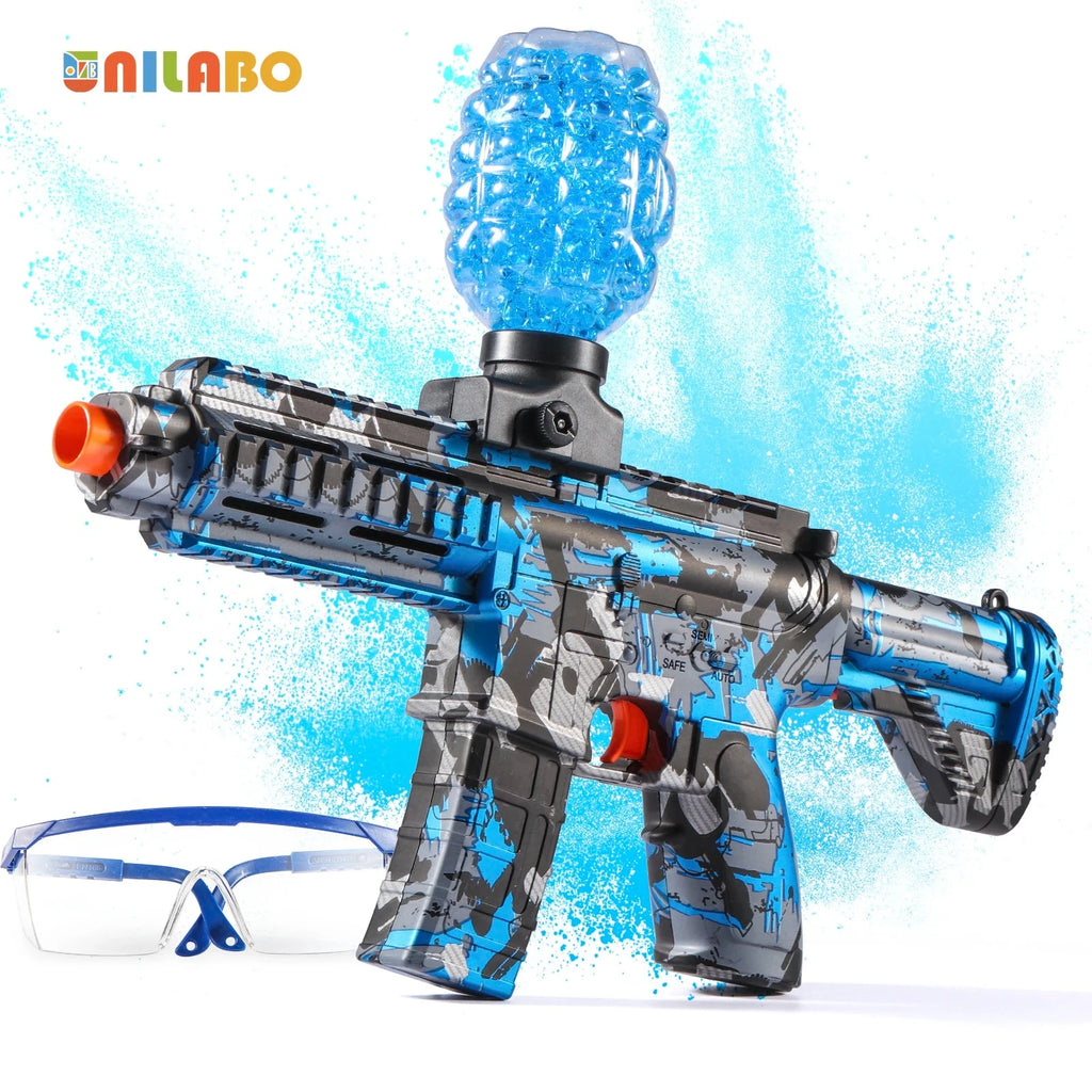 M416 Electric Ball Blaster Toy Gun - High-Speed, Metallic Finish, Rechargeable - Halloween Thanksgiving Gift(Bullets Excluded) Econic Blanks