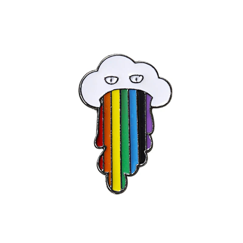 LGBT Flag Rainbow Heart Brooch Peace and Love Enamel Pins Clothes Bag Lapel Pin Gay Lesbian Pride Icon Badge Unisex Jewelry Gift Quick Pick Grocers