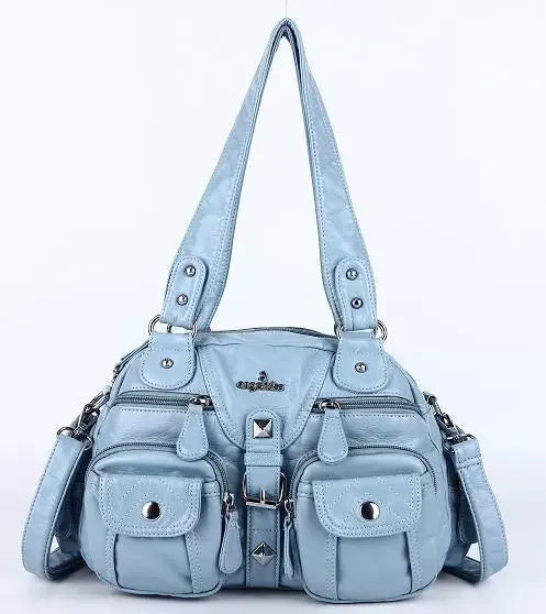 Vintage Women Handbags Satchel Top-handle Handbag PU Shoulder Bag Dumpling Pack Give Gifts Shoulder Bags Phone Money Pack Quick Pick Grocers