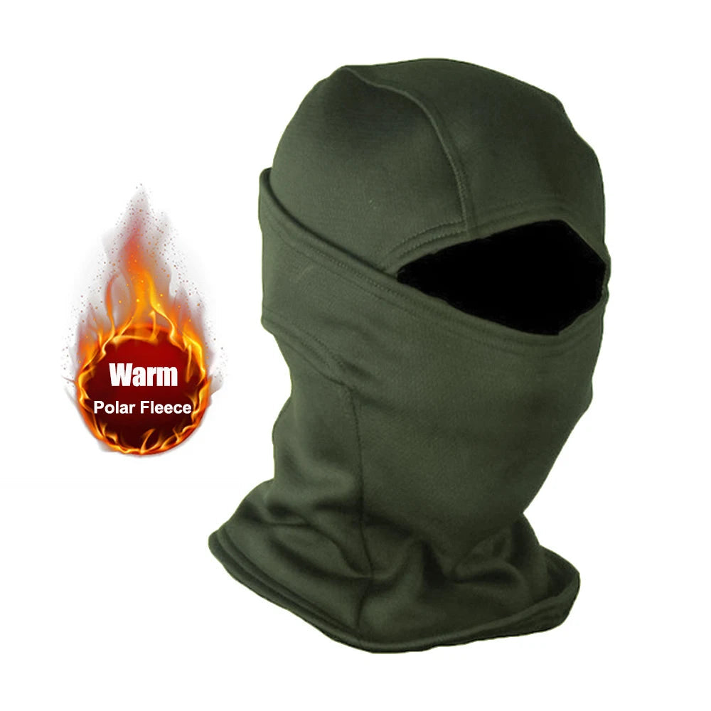 Winter Fleece Warm Camouflage Balaclava Outdoor Cold-proof Ski Cycling Full Face Mask Motorcycle Mask Helmet Lining Econic Blanks