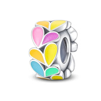 100% 925 Sterling Silver Rainbow Zircon Colorful Butterfly Dragon Shaped Silicone Stopper Charms Beads Fit DIY Bracelets Jewelry Econic Blanks