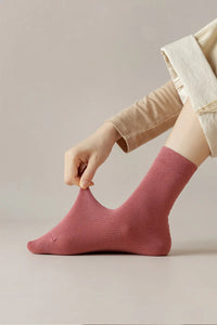 Socks women's Cotton Solid Color Autumn Spring  Soft Breathable Quick Pick Grocers