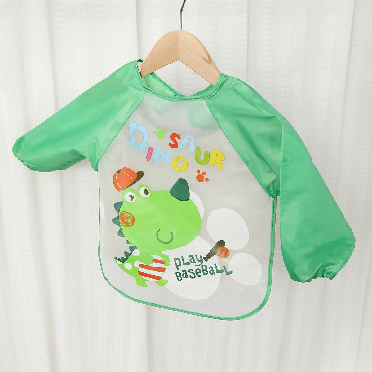 Waterproof EVA Full Sleeve Baby Bibs Children Apron Long Sleeve Feeding Smock Kids Eating Breastplate Infant Scarf Clothing Quick Pick Grocers