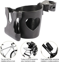 Stroller Cup Holder Phone Holder 2-in-1 Stroller Phone Milk Bottle Holder For Pram Pushchair Wheelchair Accessories Purest Peak