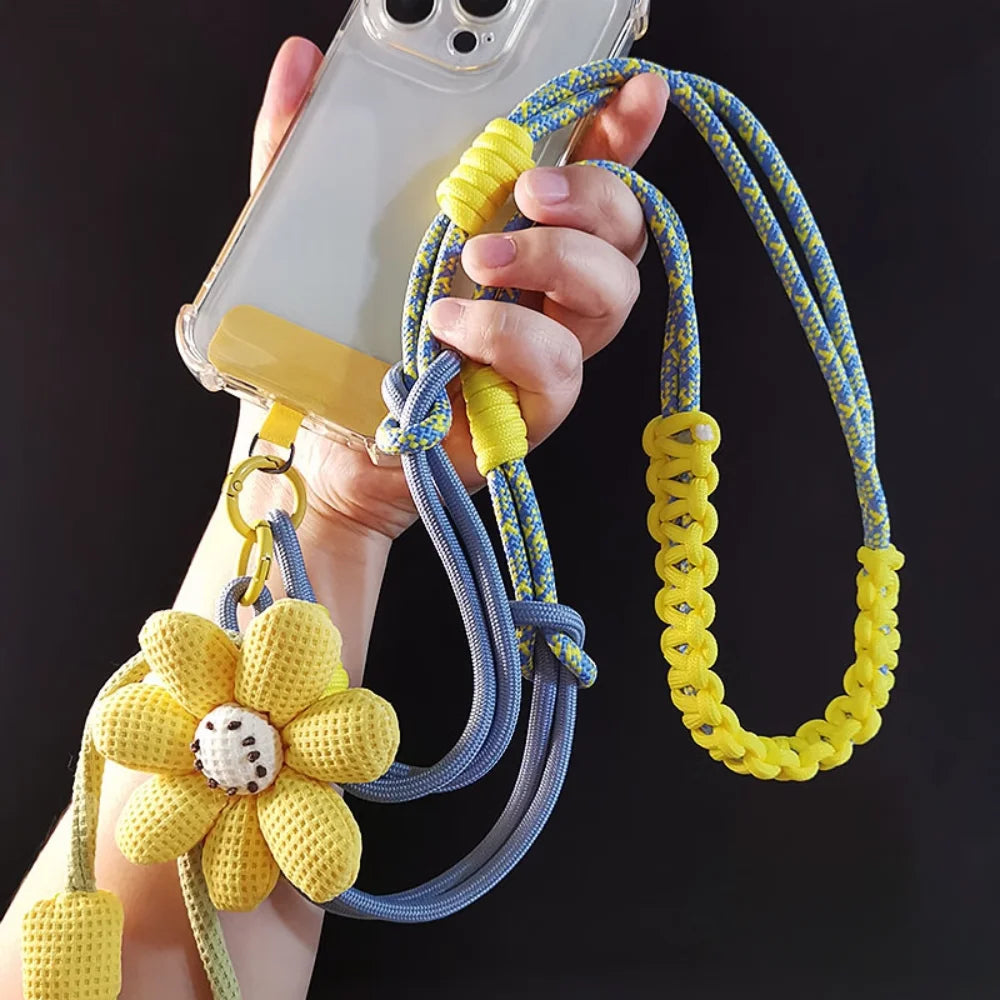 Creative Cartoon Mobile Phone Universal Lanyard Crossbody Long Rope Lanyard Rope Cartoon Decorative Pendant Accessories Quick Pick Grocers