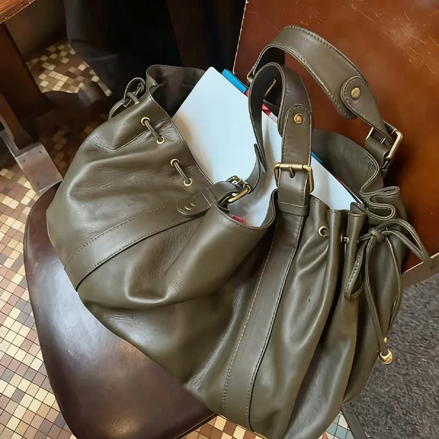 Women's Crossbody Simple Handbag Commuter Shoulder Boston Bag Stylish Versatile Work Bag Soft Polyester Interior Quick Pick Grocers