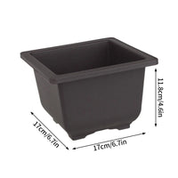 Rectangular Flowerpots Plastic Bonsai Plants Pot Square for Flower Balcony Garden Yard Landscape Bonsai Pot Trays Home Decor Quick Pick Grocers