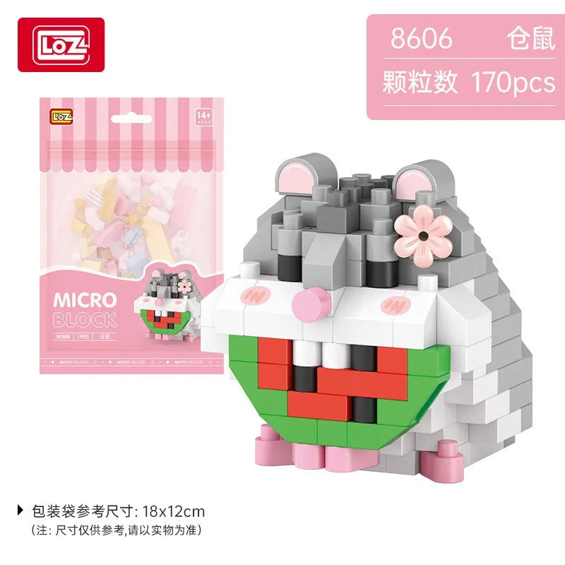 LOZ cute Cartoon Cat Animal Toy Dolphins owls chick cats dogs Model Diamond Particle Block Assembly Toys for Children's Gift Quick Pick Grocers