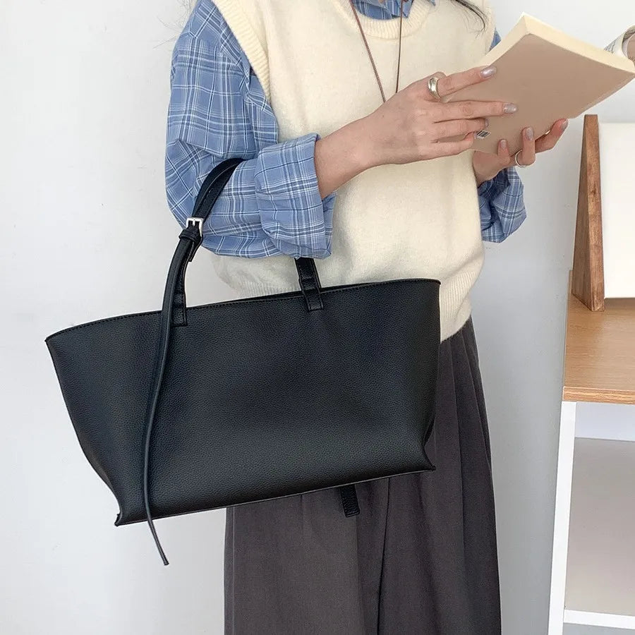 Casual Soft Tote Women Bag PU Leather Shoulder Bags for Women 2026 NEW High Quality Handbags and Purses Large Shopper Purses Quick Pick Grocers
