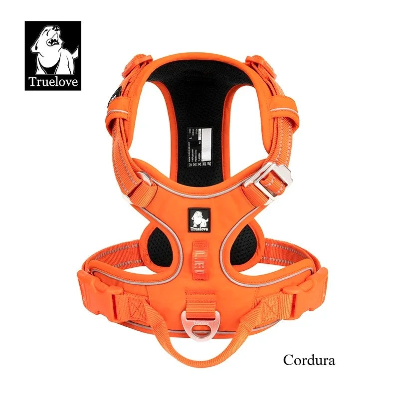TRUE LOVE Pet Harness No Pull Nylon Reflective Dog Harness Adjustable Comfortable Control Step-in Brilliant Truelove TLH5654 Quick Pick Grocers