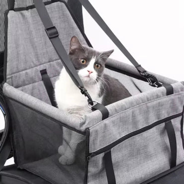 Dog Car Seat Cover Foldable Hammock Pet Harness Cat Bag Basket Stable and Foldable Travel Pet Dog and Cat Safety Car Seat Quick Pick Grocers