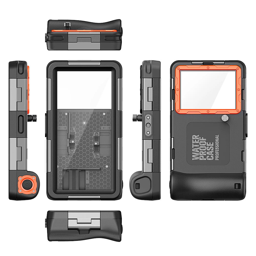 Multi-functional, durable, waterproof, 15m/50ft, universal 6.9 inch waterproof phone case, IP68, professional diving photography Quick Pick Grocers