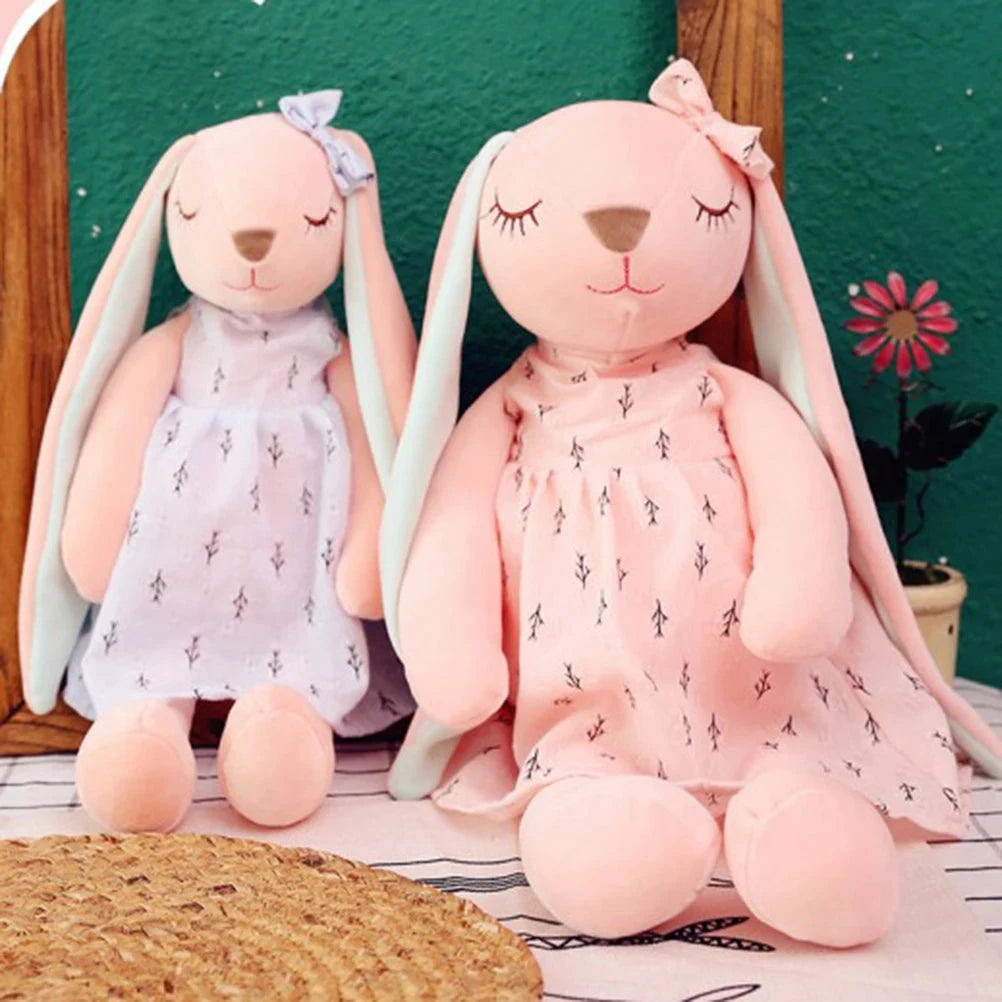 35cm Cute Bunny Plush Toy – Soothing Sleeping Rabbit Doll for Kids Econic Blanks