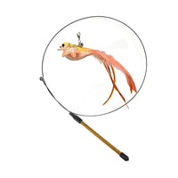 Simulation Bird Cat Toys Funny Interactive Peacock with Bell Cat Stick Toy for Kitten Playing Teaser Wand Toys Pet Cats Supplies Quick Pick Grocers