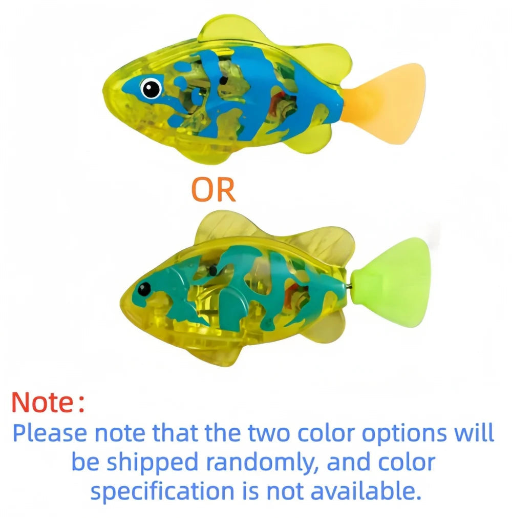 Baby bath light-up sensor electric small fish playing in water pet fish swimming fish can swim realistic clownfish toy Quick Pick Grocers
