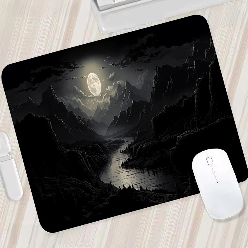 Night Moonlight large cool mouse pad laptop non-slip esports office desk mat game player mousepad mini PC desktop accessories Quick Pick Grocers