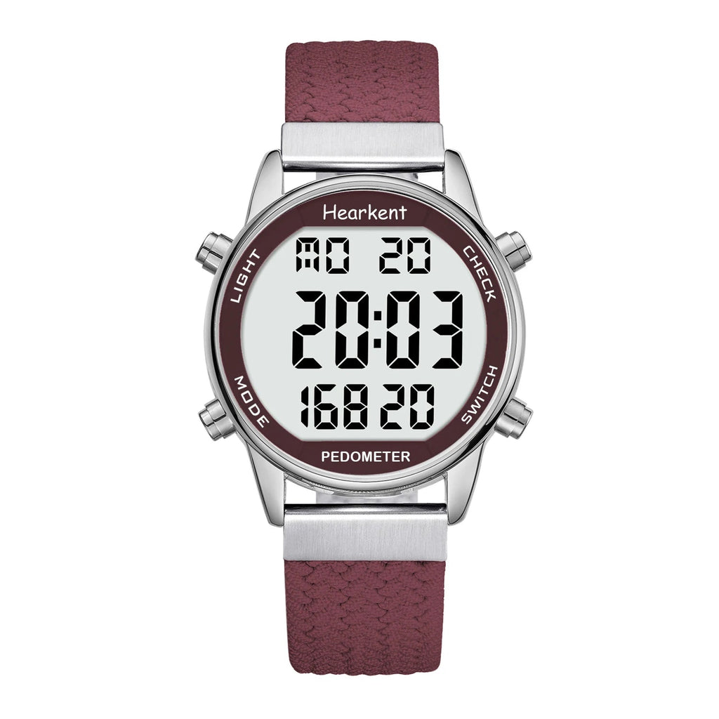Hearkent Pedometer Sport Watches Step Counter Watch Women Digital Watches Calories Mile Stopwatch Countdown for Walking Tracker Quick Pick Grocers