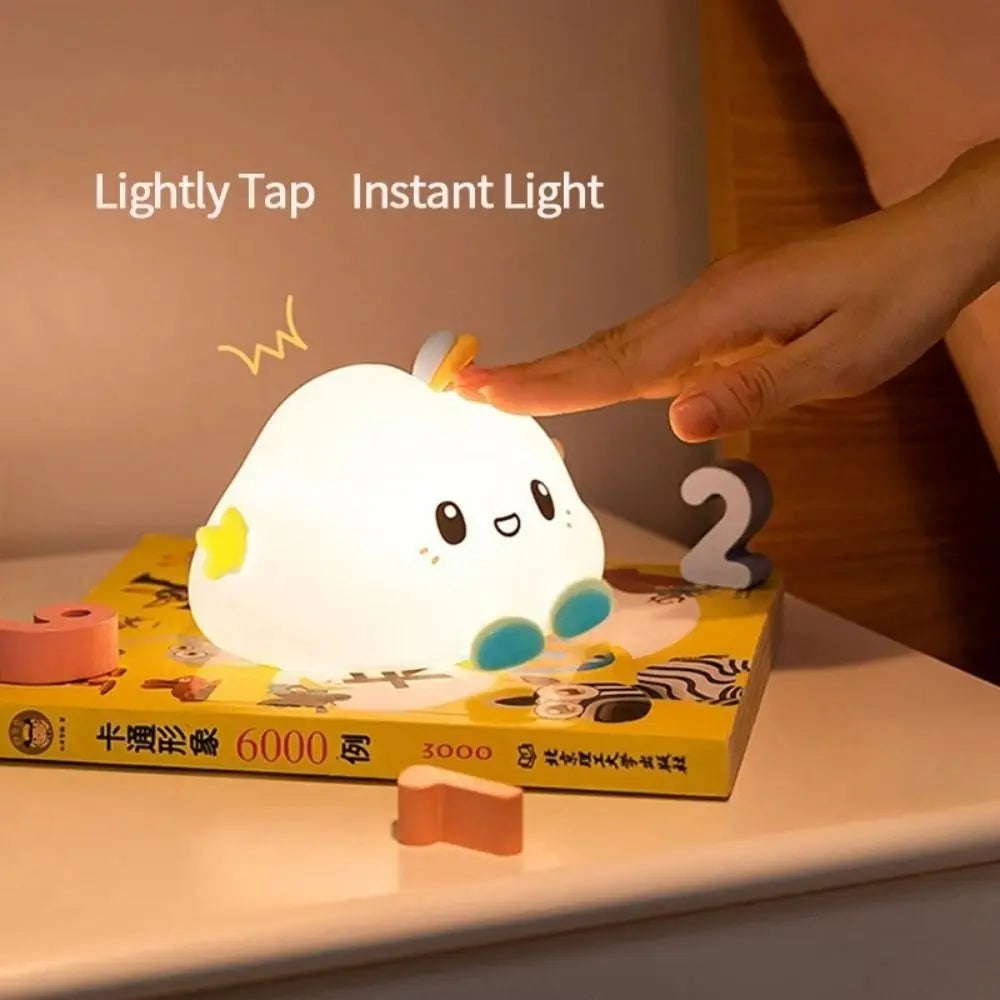 Cute Cloud Night Light Home Decoration Cartoon Creative Table Lamp Portable Mini Bedside Lamp Children Baby Quick Pick Grocers
