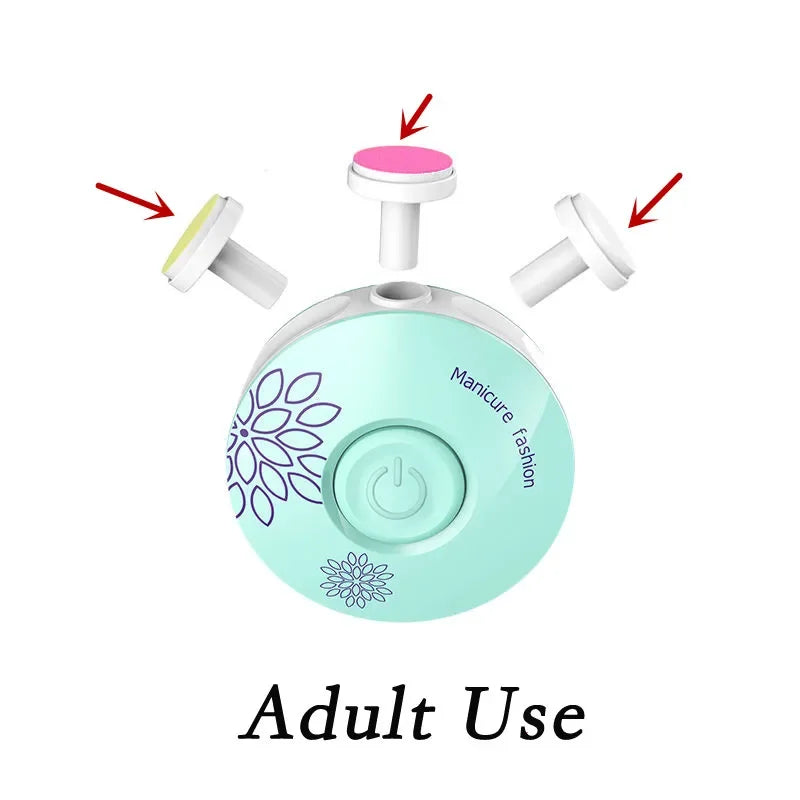 Baby Electric Nail Trimmer Kid Nail Polisher Tool Baby Care Kit Manicure Set Easy To Trim Nail Filer Clippers For Newborn Econic Blanks