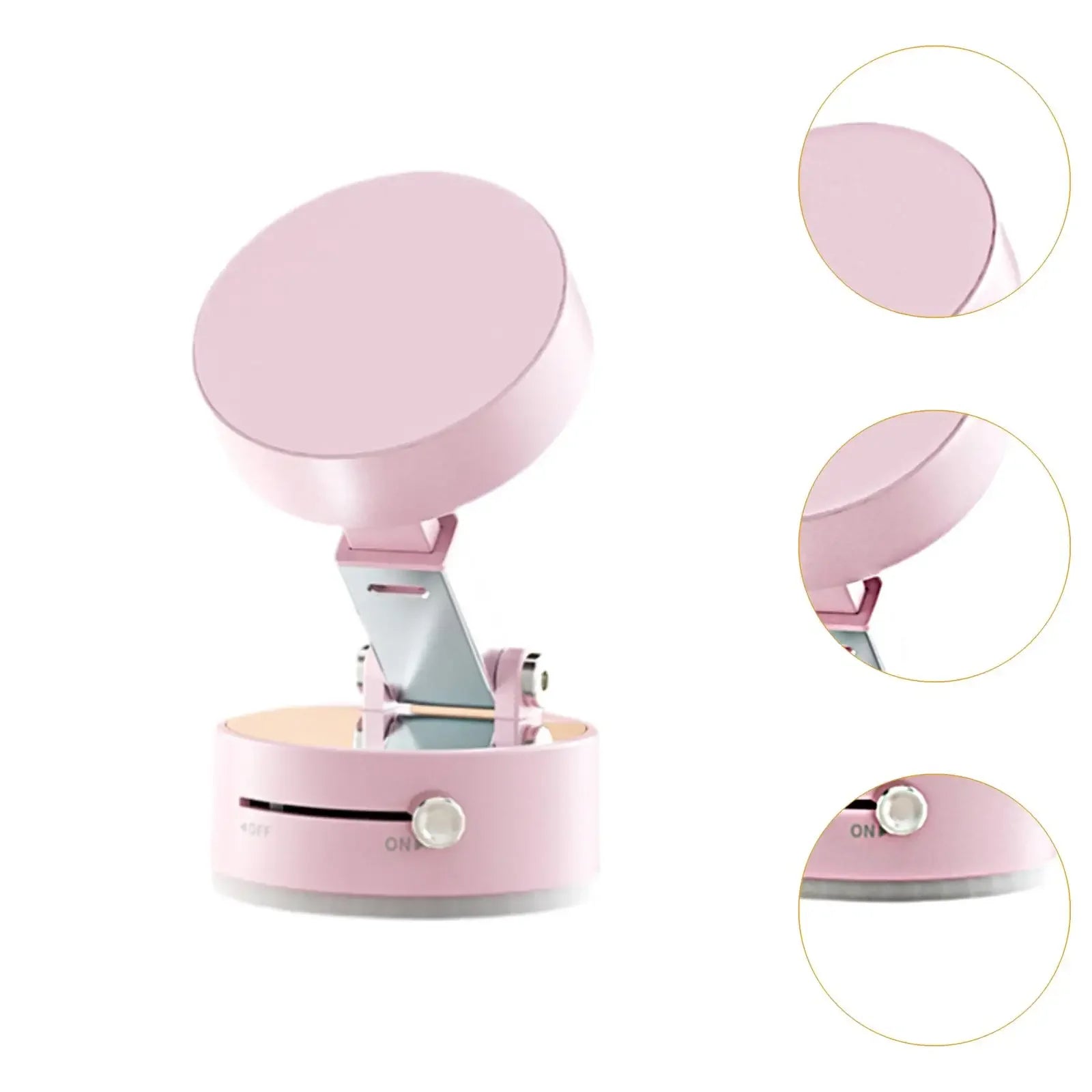Professional Car Phone Holder with Strong Vacuum Suction Simple Install Adjustable Angle Phone Stand Mount for Vehicle