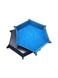1pc Hexagonal Dice Tray and Miscellaneous Storage Box Board Game Dice Tray Accessories Leather Dice Tower Quick Pick Grocers