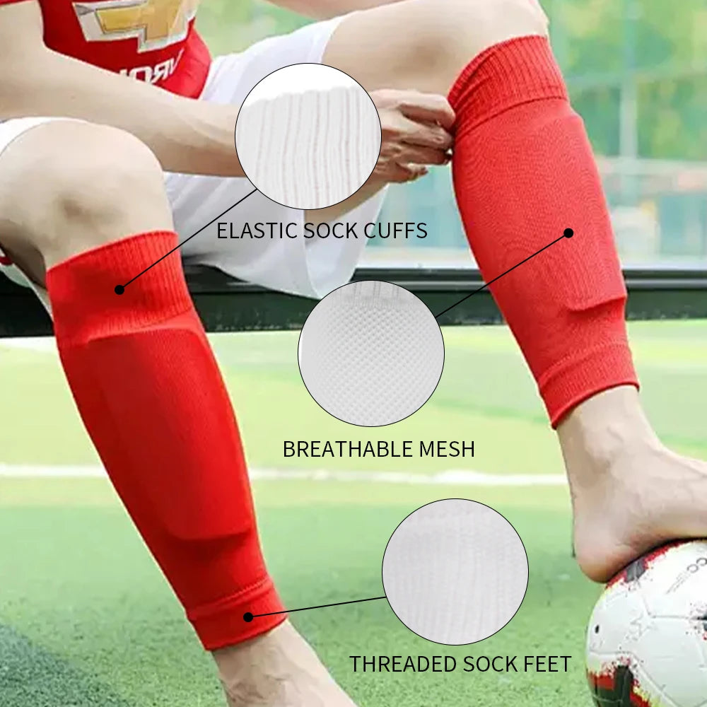 5PCS Set Drawstring Ball bag Football Sock Men Women Leg Guards Shin Pad for Sports Training Leg Cover Grip Soccer Socks Bandage Quick Pick Grocers