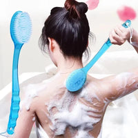 Back Body Bath Shower Sponge Scrubber Brushes With Handle Exfoliating Scrub Skin Massager Exfoliation Bathroom Brush Quick Pick Grocers