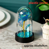 LED Galaxy Three Rose Artificial Flowers, Wedding Decoration, Creative Valentine'S Day and Mother'S Day Gift without Battery 1Pc Quick Pick Grocers
