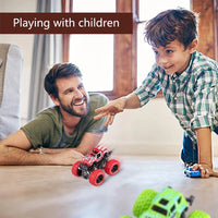 Pull Back Toy Car  Inertial Rotation Car Four-wheel Drive Off-road Vehicle SUV Racing Power Car Children's Toy CarGift Quick Pick Grocers
