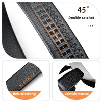 OYIFAN Men Belt Genuine Leather Belt for men Automatic belts Adjustable waistband Business belts 허리띠 Quick Pick Grocers
