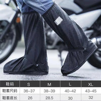 Rain Boot Shoe Cover Black Waterproof with Reflector High Top Clear Shoes Dust Covers for Motorcycle Bike Rain Cover Men Women Econic Blanks