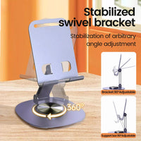 Olaf Rotating Table Cell Phone Holder Support Desktop Stand For iPad Samsung iPhone 15 14 13 Mobile Mount Quick Pick Grocers