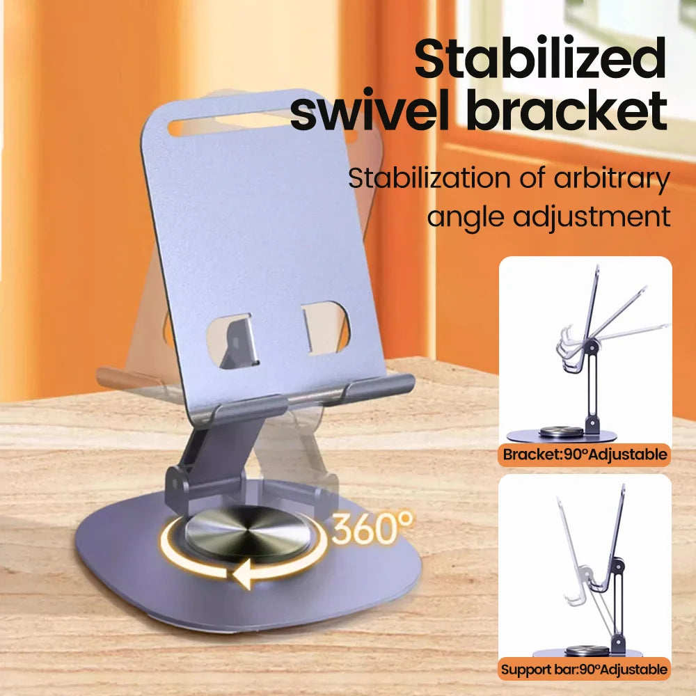 Olaf Rotating Table Cell Phone Holder Support Desktop Stand For iPad Samsung iPhone 15 14 13 Mobile Mount Quick Pick Grocers