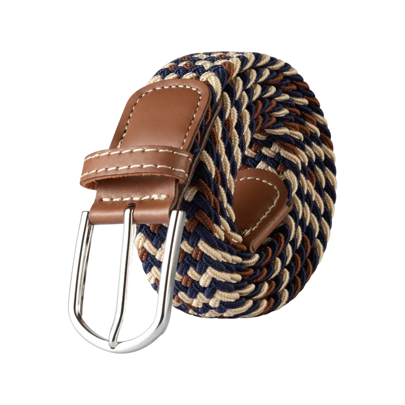107/120/130CM Fashion Female Elastic Casual Stretch Woven Belt Unisex Canvas Elastic Belts for Women Jeans Pin Buckle Men Belt Quick Pick Grocers