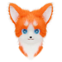 Animal Furry Fursuit Head Mask Plush Cat Fox Mask Costume Props for Halloween Cosplay Party Quick Pick Grocers